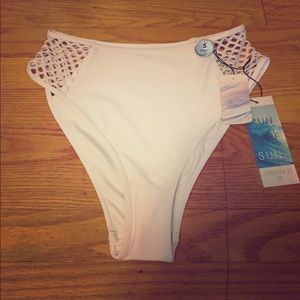 High waisted bikini bottoms